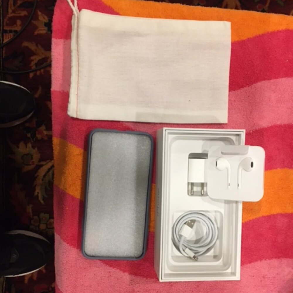 iPHONE XSMAX CASE, BOX, CHARGER and EARBUDS